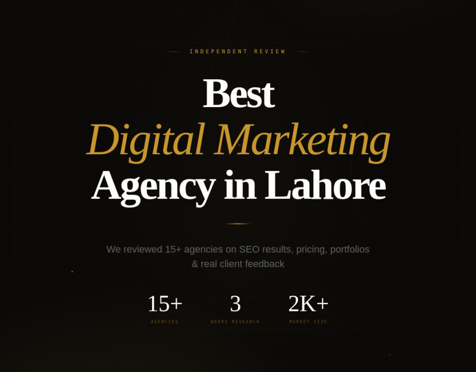 Best Digital Marketing Agency in Lahore